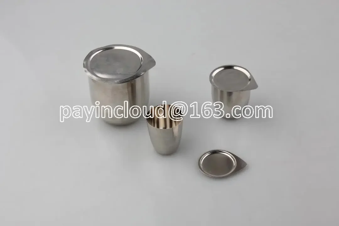 Standard Capacity 10ml 20ml 30ml 50ml 80ml 100ml Platinum Crucible with Lid/cover