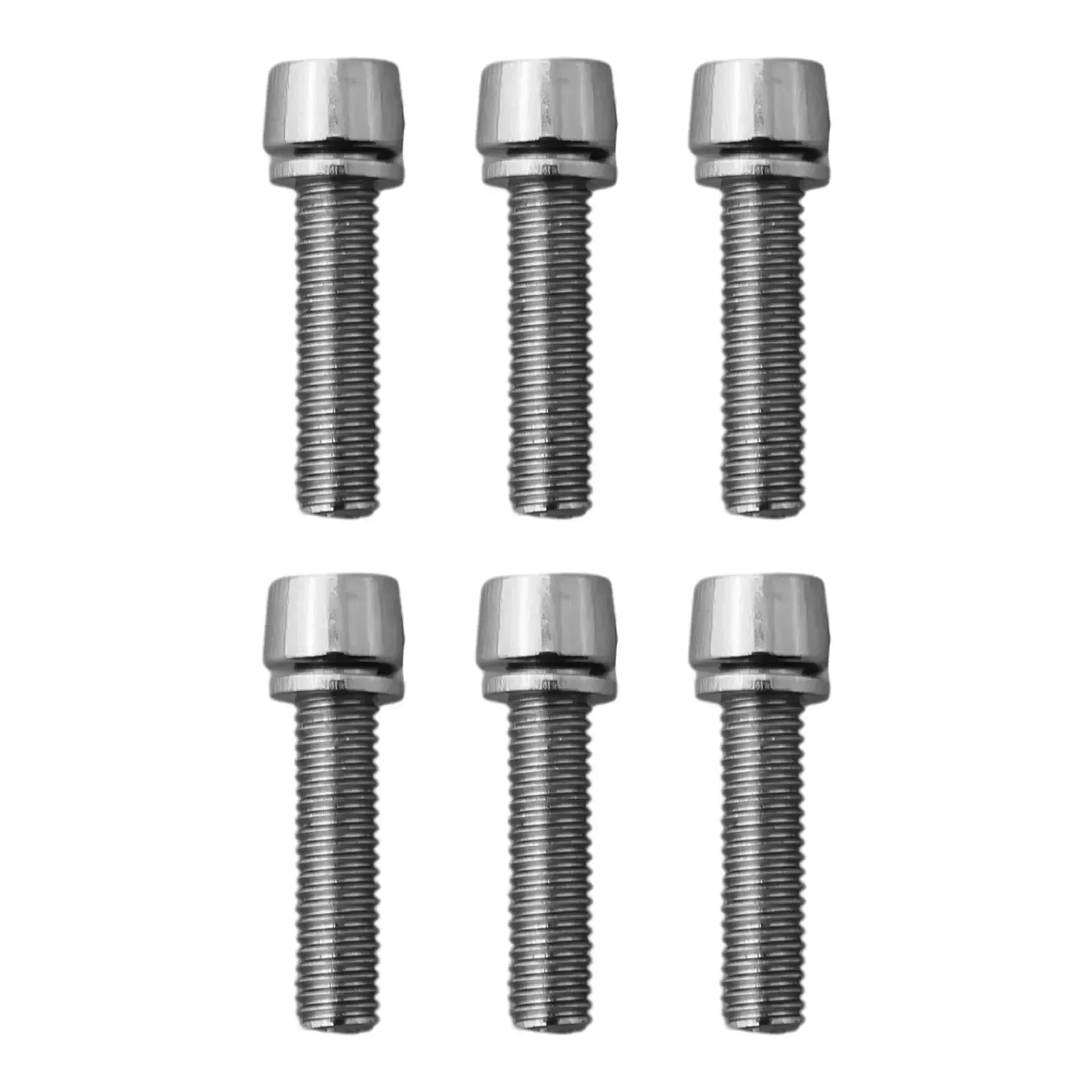 6-piece Set/box Bicycle Handle Screw MTB Stem Screws Bolt Mountain Bike Pole High Strength Titanium Bolts M5/M6 Road Bike Parts