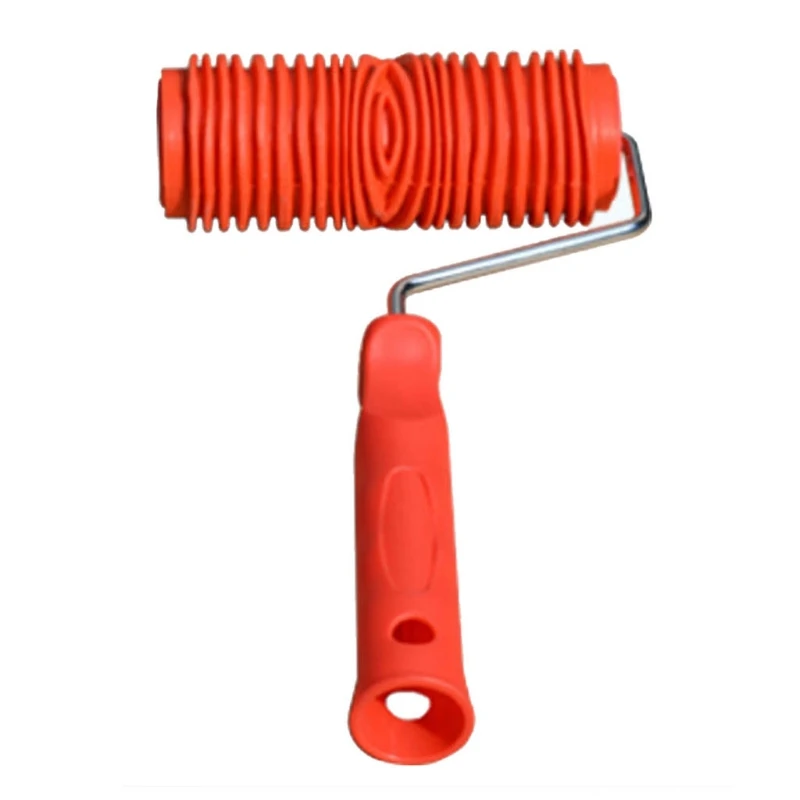 

Grain Roller with Non-slip Handle Rubber Grain Painting Tool Easy to Clean