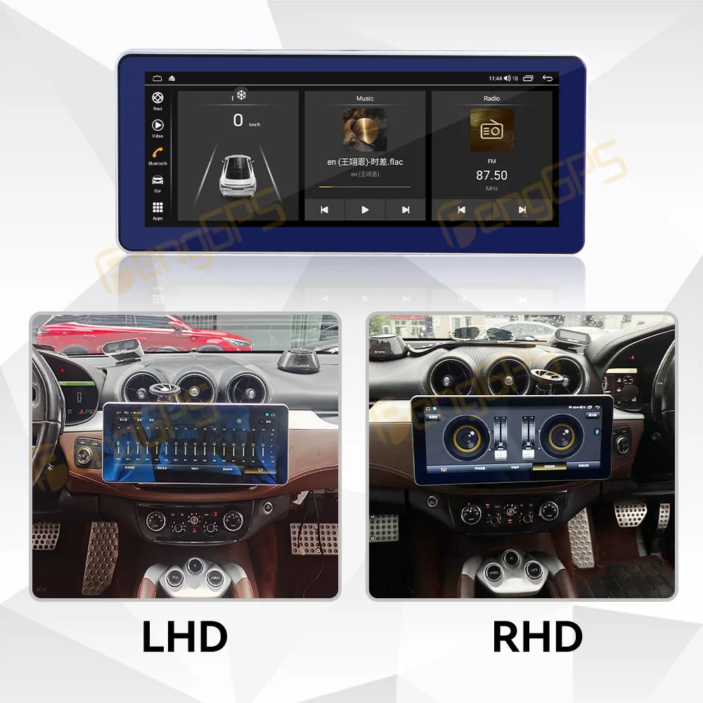 RHD Wirreless Carplay 12.3“ Car Radio For Ferrari FF 2011- 2016 Android 15 Car Multimedia Player Car Navigation HD Screen Unit