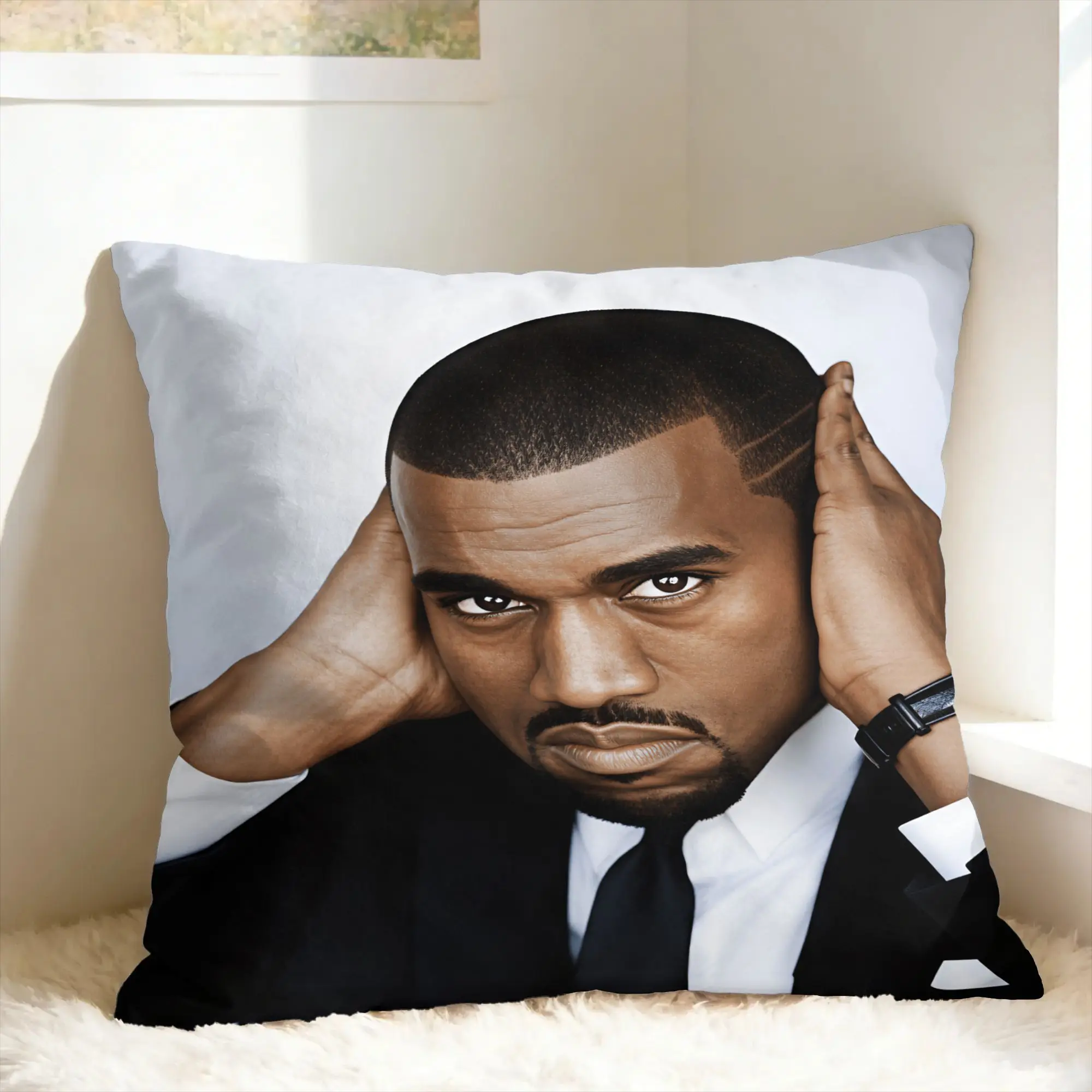 Pillow Cover Kanye West Meme  Retro Trendy Pillow Case For Wedding Party Home Decor Pillowcases