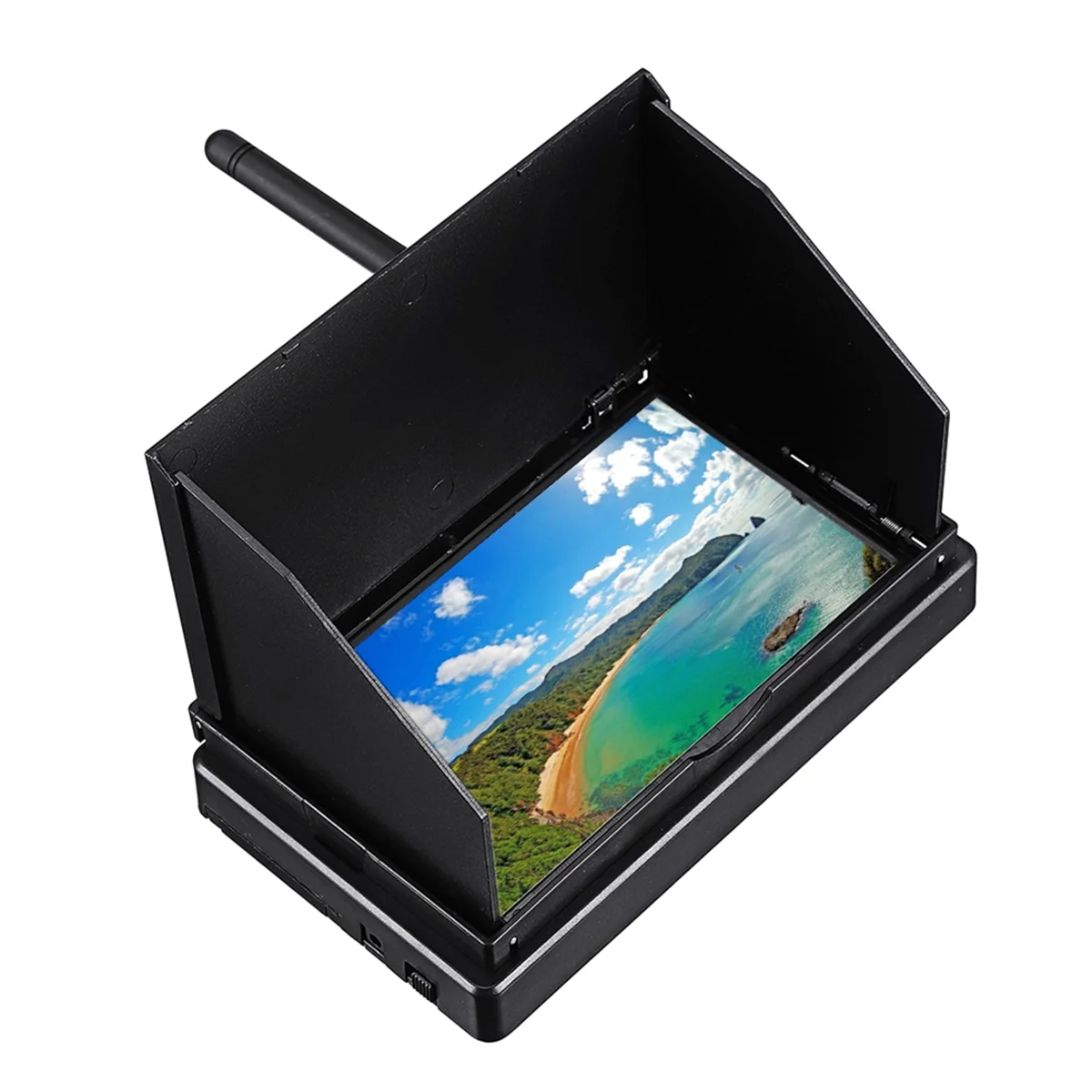 HOT 5.8G 48CH 4.3 Inch LCD 480X272 16:9 NTSC/PAL FPV Monitor Auto Search with OSD Build-In Battery for RC Drone