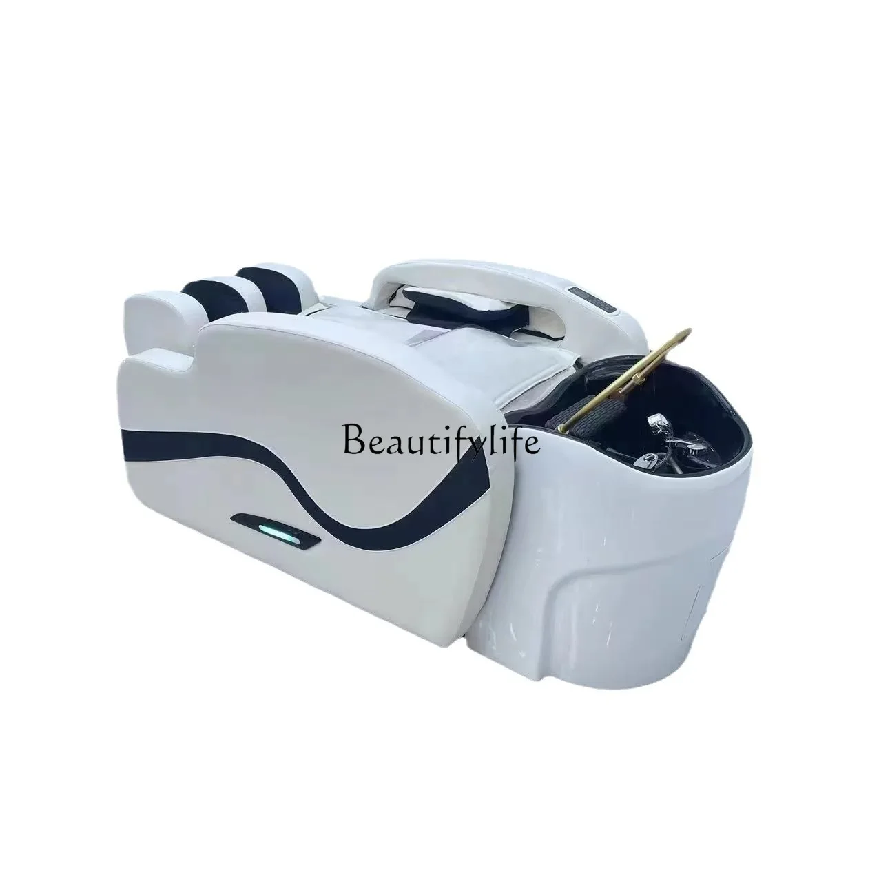 

Barber shop special electric shampoo bedside treatment bed water circulation fumigation automatic massage flushing bed