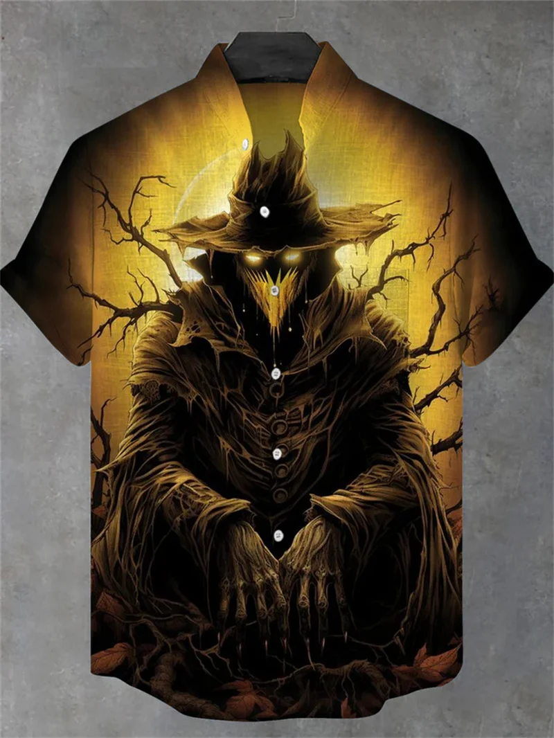 Casual Hawaiian shirt men's patterned shirt men's shirt cartoon animal 3D printed men's shirt men's clothing