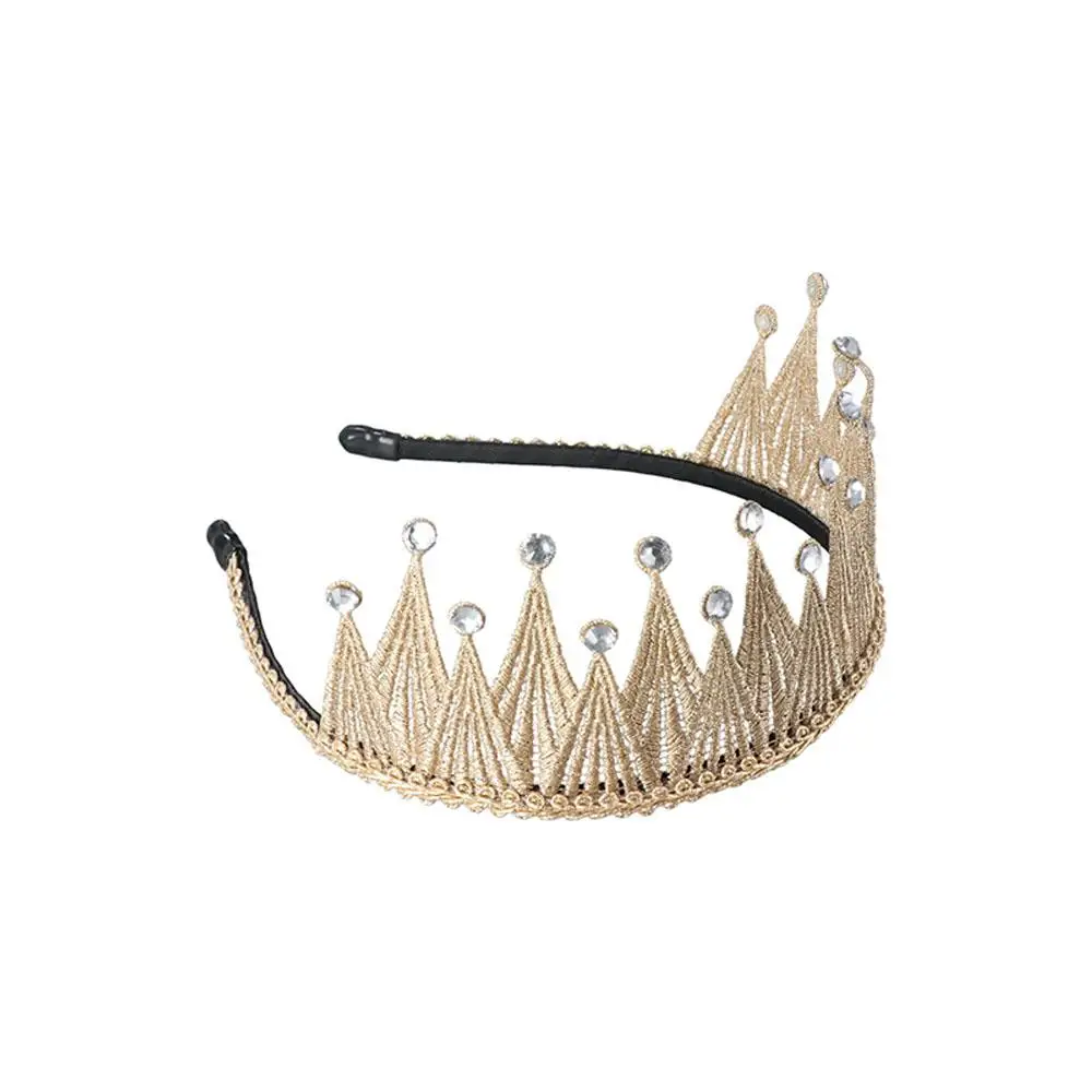 Children Korean Style Hairpin Rhinestone Hairpin Birthday Tiara Princess Aisha Tiaras Crystal Crowns Headbands For Kids