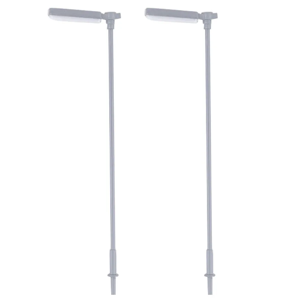 

2Pcs Glowing Streetlamp Miniature Decorative Lamp Post for Sand Table Mini Garden House Accessories Landscape Decor