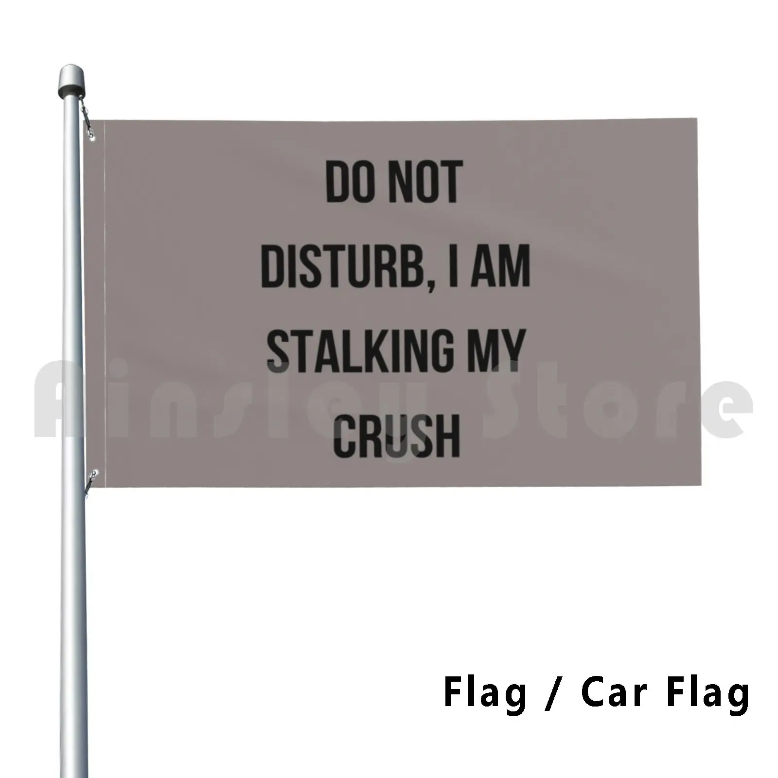 Stalker Flag Car Flag Funny Sarcasm Funny Humor Stalking Sarcastic Meme Joke Text Irony Witty Black