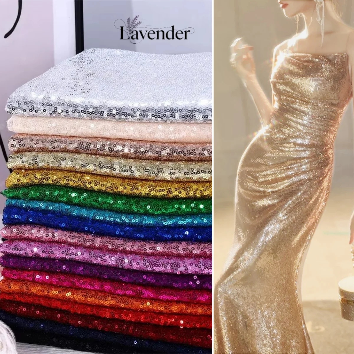 

Sparkling 3mm sequins encrypted sequin fabric sewing wedding dresses performance costumes diy headwear decorations designer