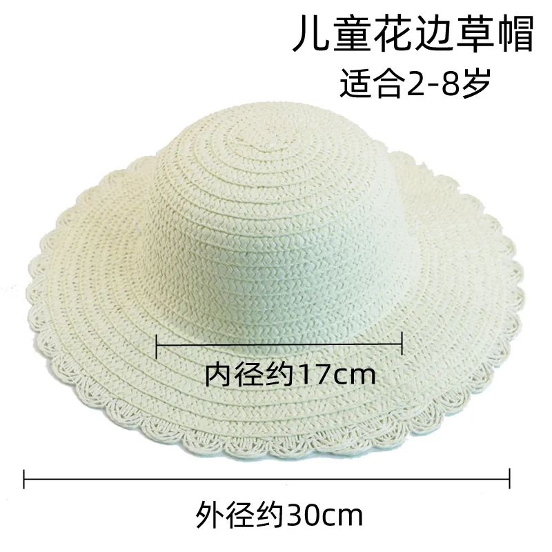 Children's Straw Hat Diy Painted Graffiti Hat Hand-painted Blank Hat Painting Kindergarten Art Stalls Kids  Educational Toys