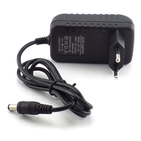 EU 플러그 DC 12V 2A 스위칭 전원 공급 장치 AC110V ~ 220V 2000ma LED 어댑터 카메라 CCTV 라우터 A7
