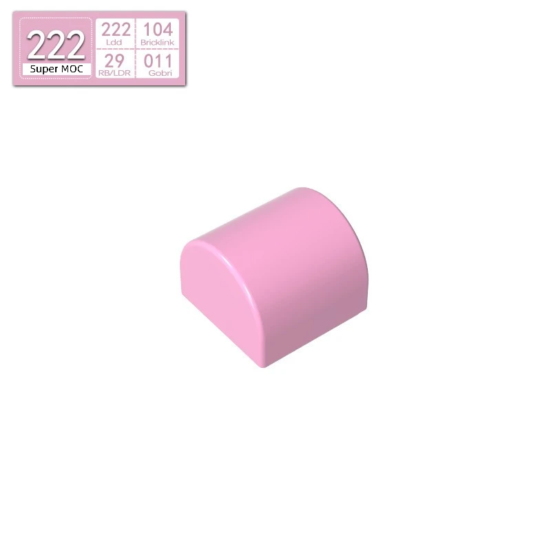 10pcs Moc Accessories Curved 1x1x2/3 Smooth Slope Toy For Technical Buildings Blocks Gift Compatible 49307 Assemblage DIY MOC