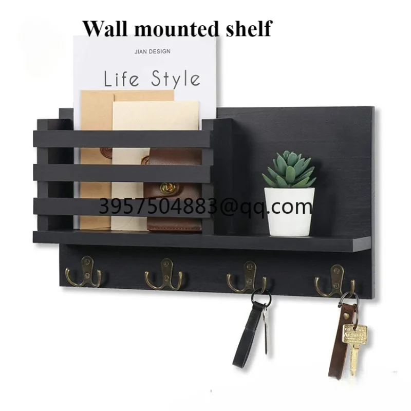 

Wall-mounted wall rack, wall decoration pendant, wooden storage rack, home wall