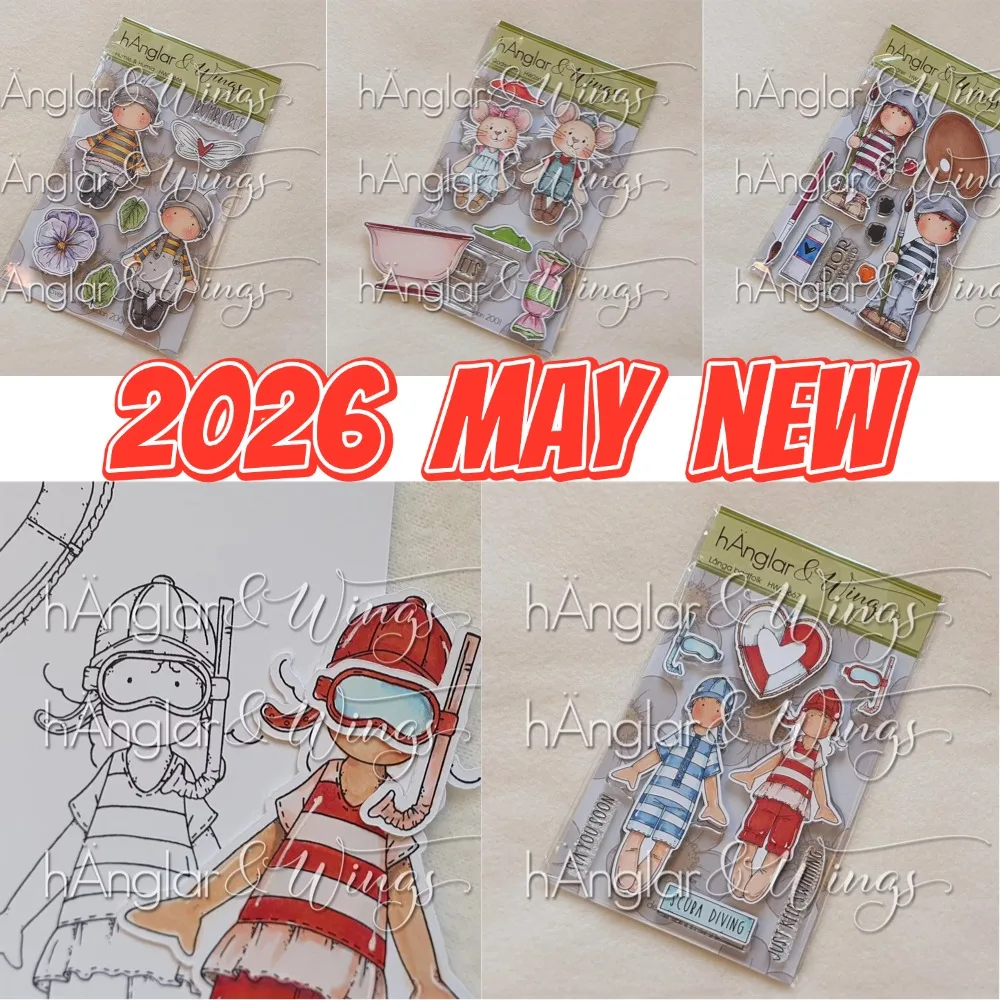 Pandas und Hirsche 2026 Neue Stempel für Jungen und Mädchen zur Dekoration von Scrapbooks, Tagebüchern, Prägeschablonen, DIY-Grußkarten, handgefertigt