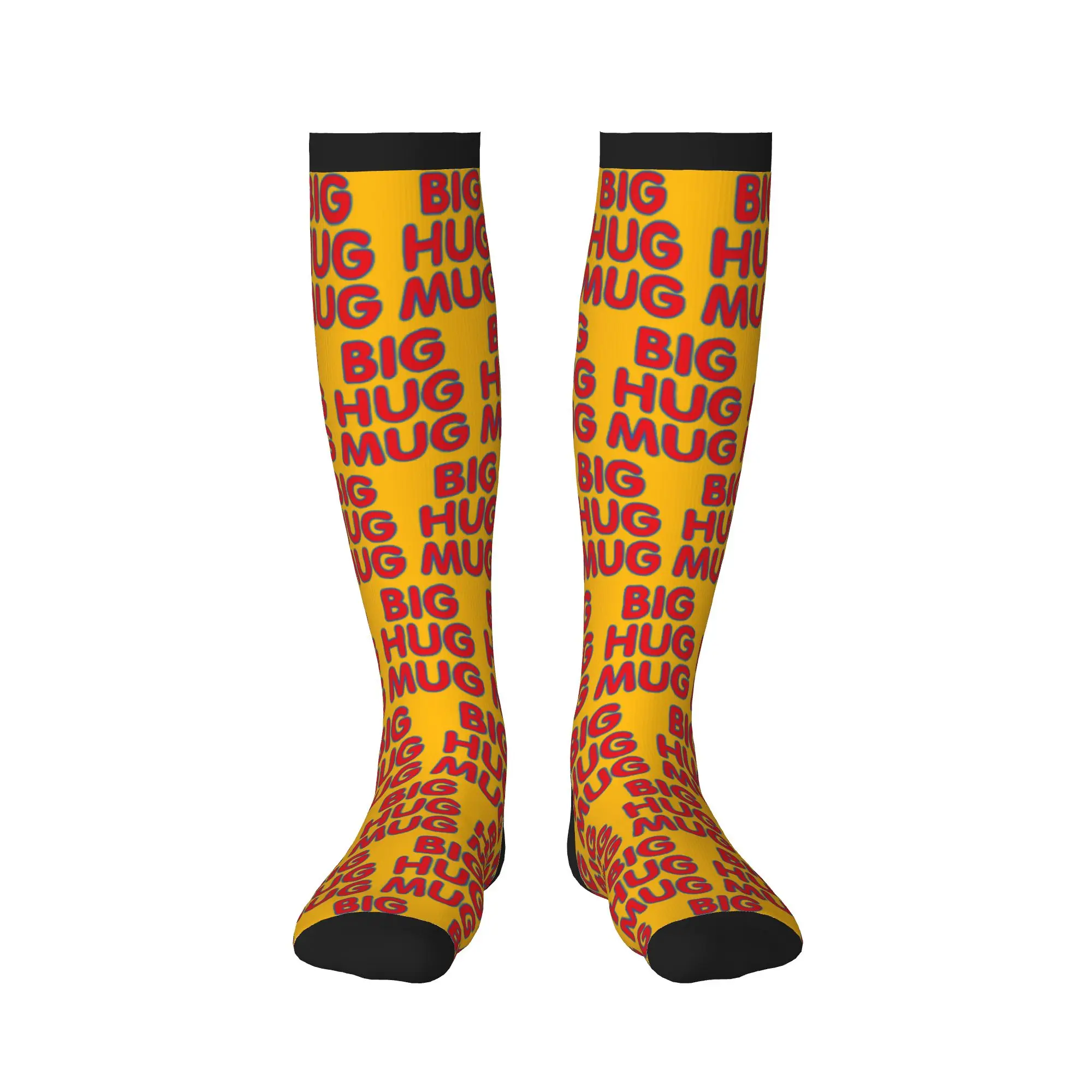 Big Hug Mug Men's Sports Compression Socks Unisex Fun 3D Printed True Detective Dress Socks