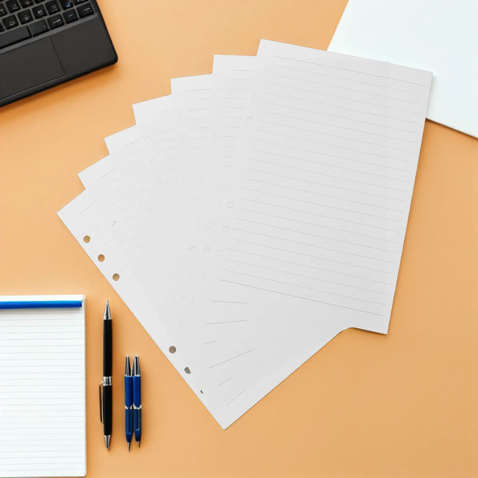 225Sheets Refill Planner Pages For Recipe Binder Paper Note Taker A5 Ruled Loose Leaf Notebook Inserts Daily Refills