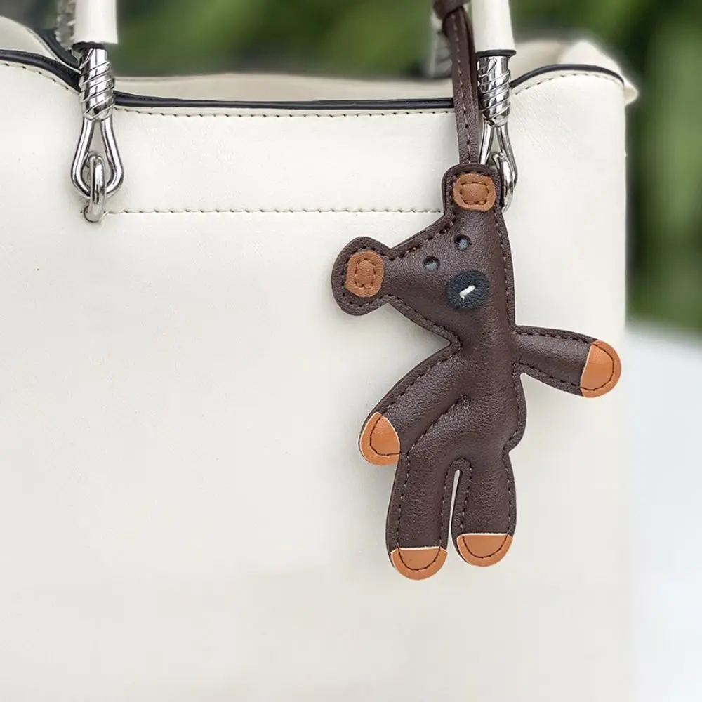 

Kawaii искусственная кожа медведь сумка кулон мультфильм мягкая сумка очаровательные украшения форма медведя автомобильный брелок кулон