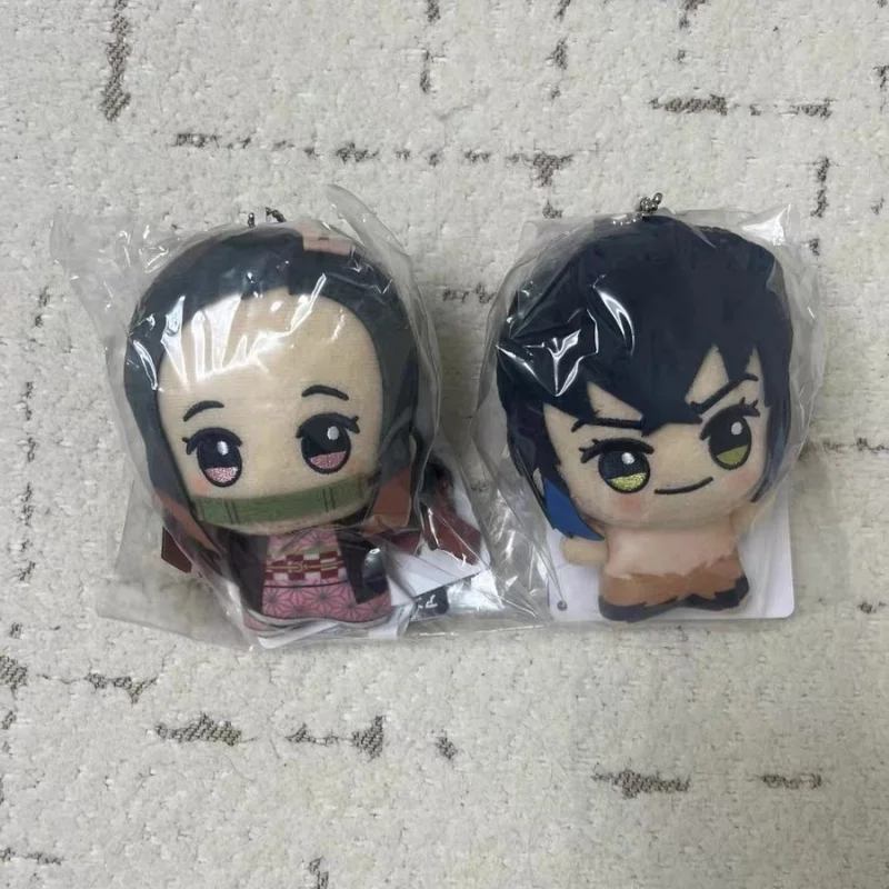 Bandai – poupées en peluche Demon Slayer authentiques, Tanjiro Zenitsu Nezuko, pendentif de sac à dos, Collection de décoration, cadeau d'anniversaire, en Stock