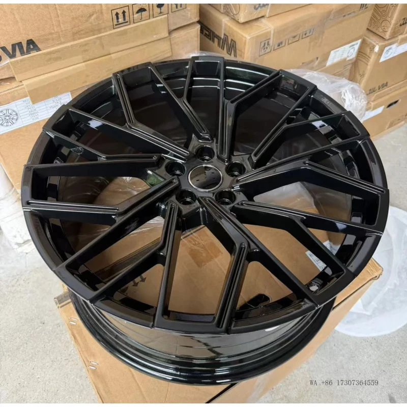 Hot 5x112 Wheels for Audi RS4 RS5 RS6 RS7 C7 C8 S4 B8 B9 S5 S6 S7 S8 SQ5 19 20 21 Inch Gloss Black Alloy Rims in Stock - view 5
