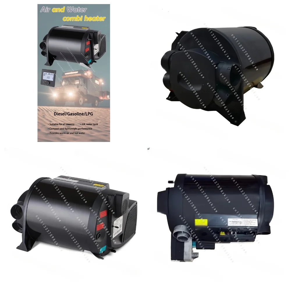 12V 220V/110V Air Water Combi Heater 10L Tank 4KW Camper Boiler Integrated Cabin Heating for RV Motorhome Caravan Yacht