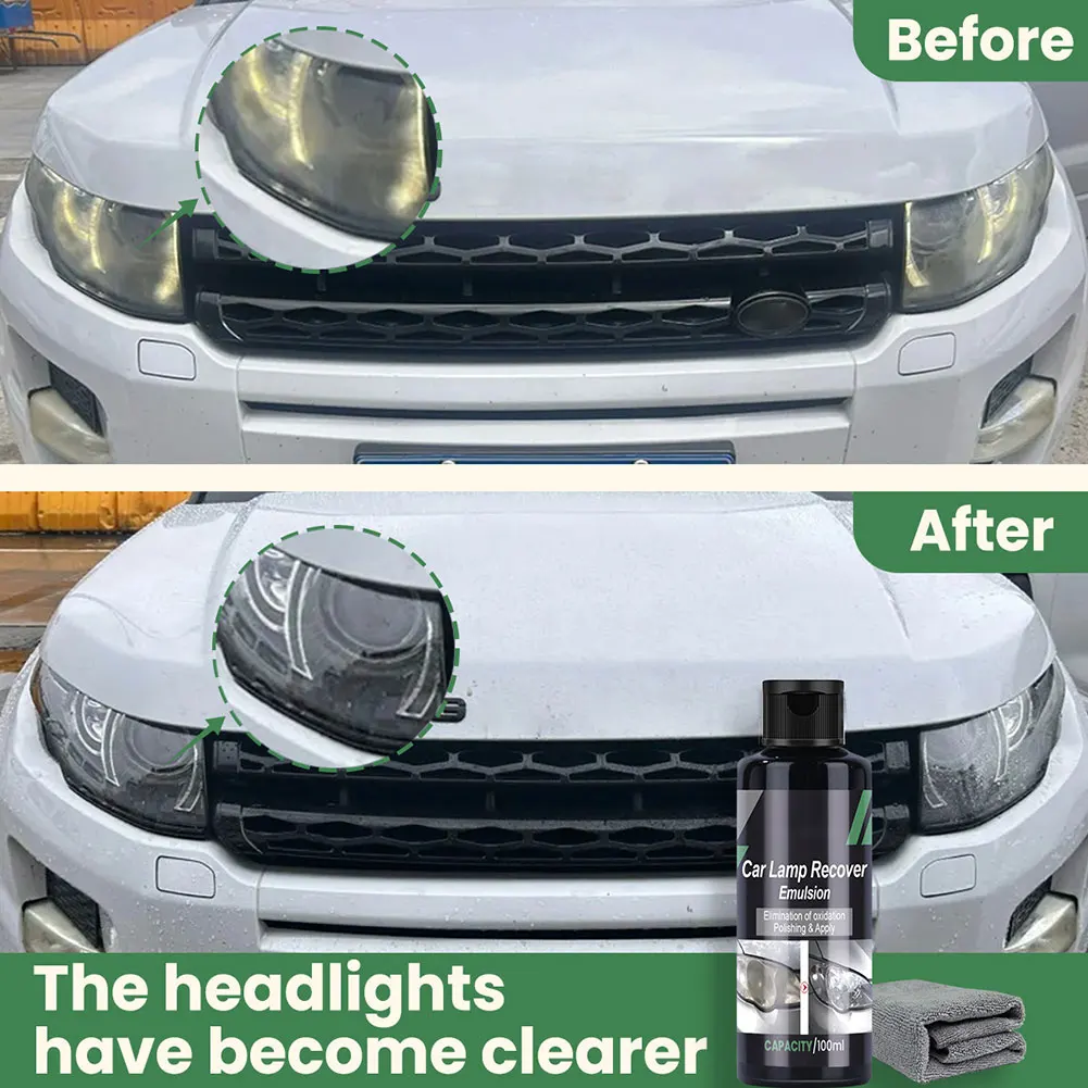 Auto Headlamp Yellowing Cleaner Polish Removes Oxidation Yellowing Effectively For Car Headlight