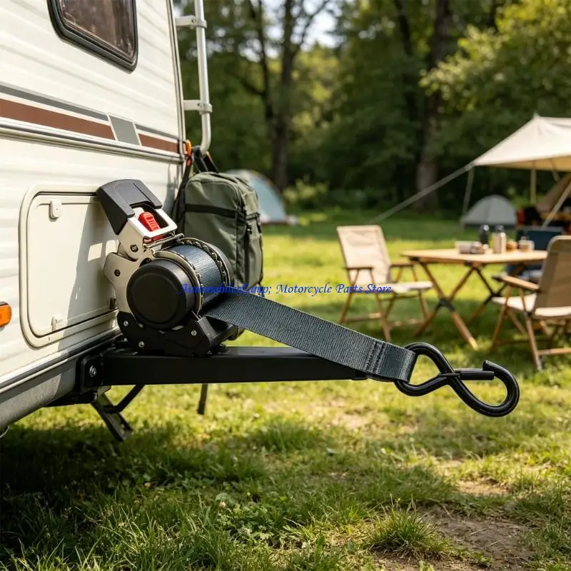 

H7BD Adjustable Boat Trailer Straps 5cm Nylon Belt Automatic Retraction System For Vehicles