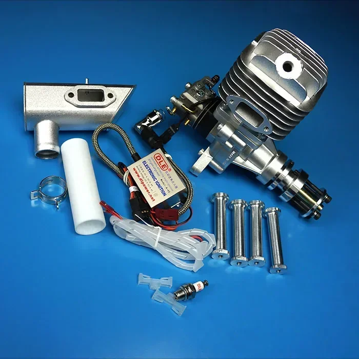 DLE Original New DLE55 55Cc DLE Single Cylinder 2-Strokes  Engine For RC Airpla Two Strokes Side Exhaust