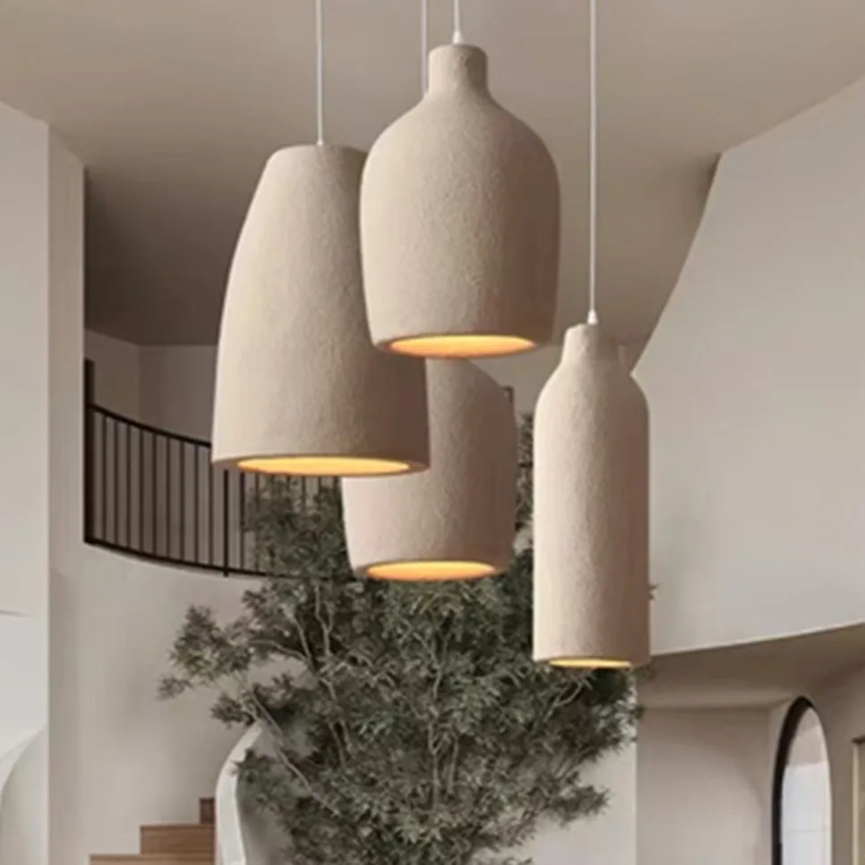 Wabi Sabi LED Ceiling Chandelier Nordic Pendant Light for Living Room Dining Bedroom 2025 New Model Home Hang hing Lamp