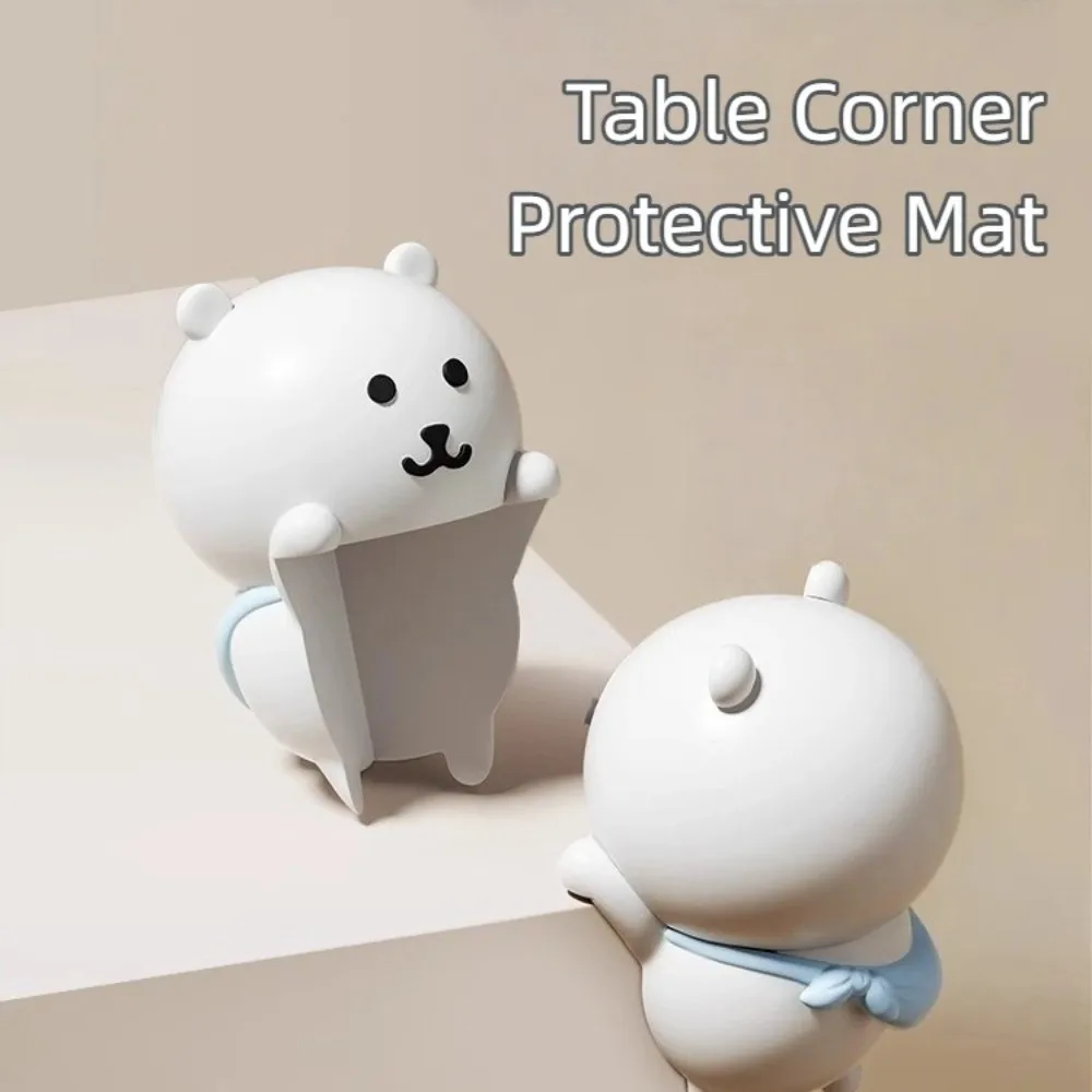 

1/2pcs Silicone Desk Corner Cover Soft Anti-Collision Table Edge Guard Self Adhesive Cartoon Bear Corner Protector Home Gadgets