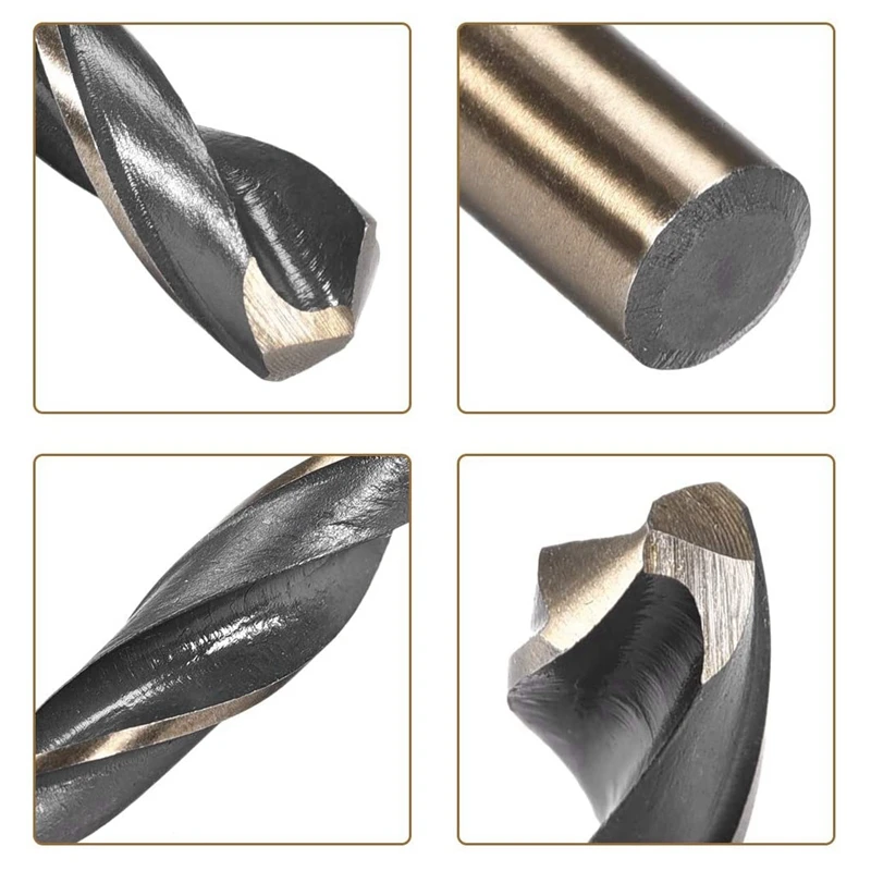 Twist Drill Bit High Speed Steel 4341 Straight Shank Drill Bit For Electric Hand Drill And Bench Drill