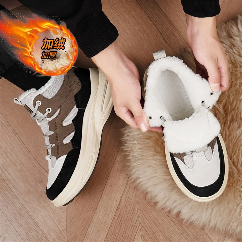 Shoes for Men Platform Sports Shoes Soft and Comfortable Sports and Leisure Cotton-padded Casual Sneaker Male Sneakers All-match - view 4
