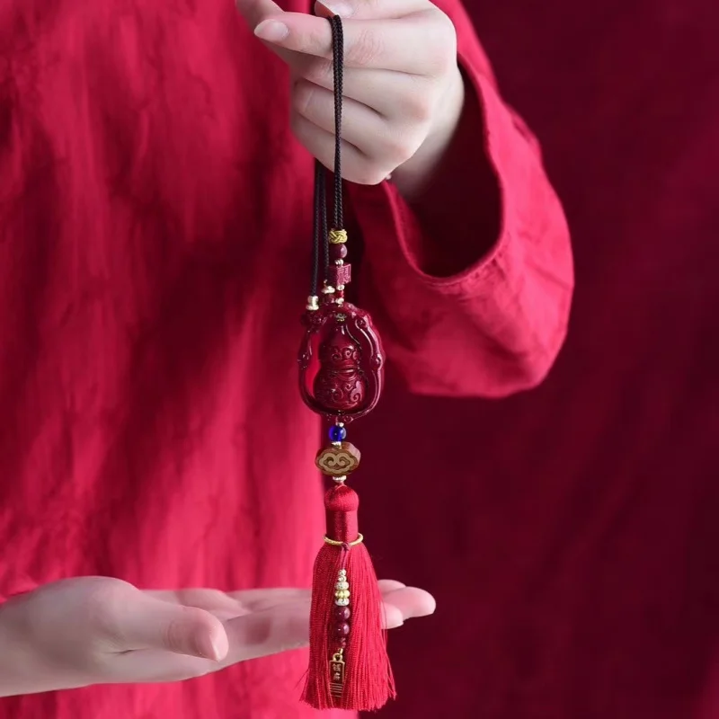 

High Content Purple Gold Sand Cloud Gourd Car Hanging Fortune And Prosperity Double Full Exquisite Craftsmanship