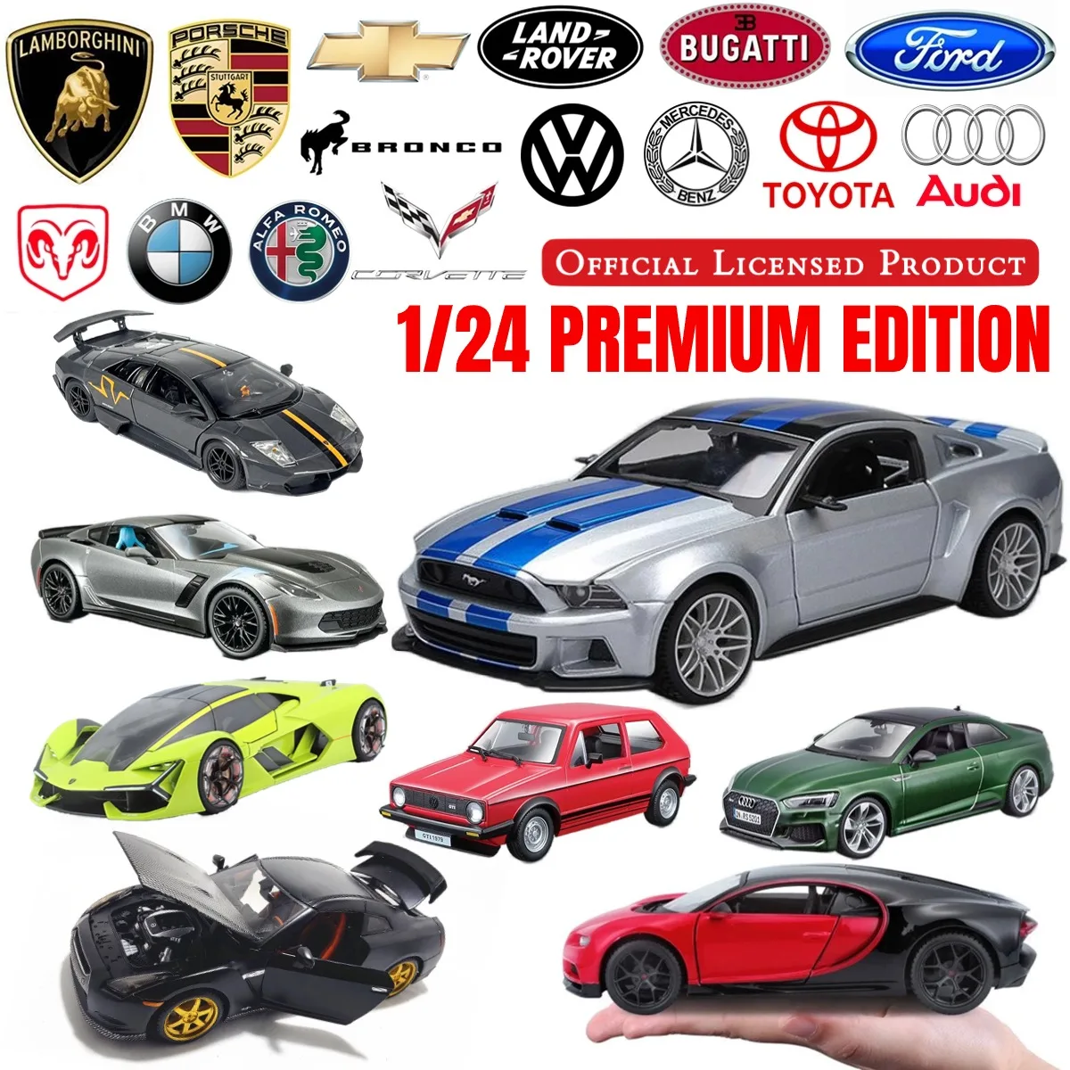 Maisto 1:24 Bugatti Chiron Replica Authnetic Dream Car Model Scale VW Porsche Miniature Toy - Perfect Gift for Car Enthusiasts