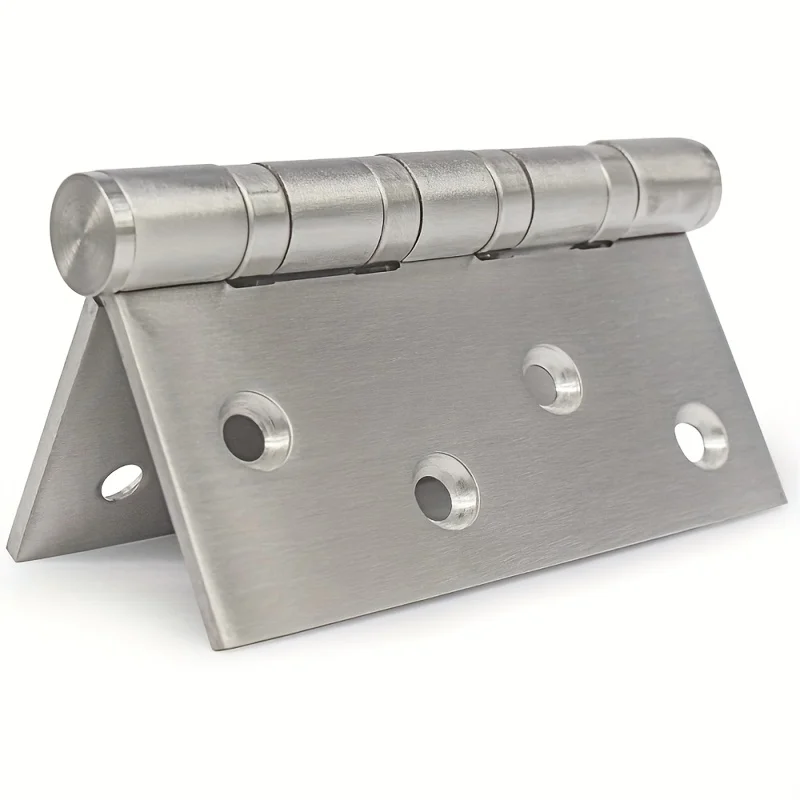 6Suit304Stainless Steel4inch door hinge，Heavy-duty ball-bearing square corner hinge，Suitable for indoor and outdoor security doo
