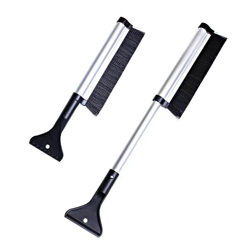 1PC Automotive Snow Scraper, Retractable and Multifunctional Snow Brush, Glass Scraper, Winter Snow and Ice Removal Tool