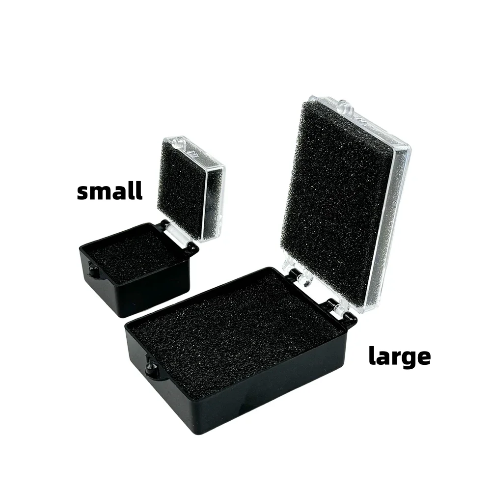 50PCS Denture Sponge Retainer Case Implant Denture Crown Veneer Fake Teeth Storage Box with Foam Fake Teeth Case