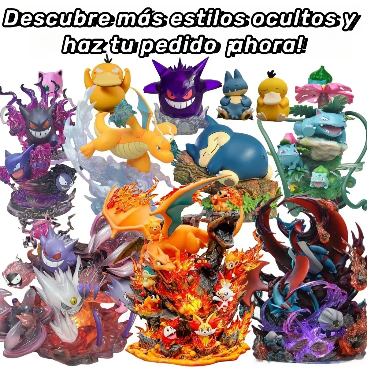 Pokémon Anime Figure Blind Mystery Box Pikachu Charizard Gengar 10-30cm Figuras Grandes La Mejor Caja Sorpresa