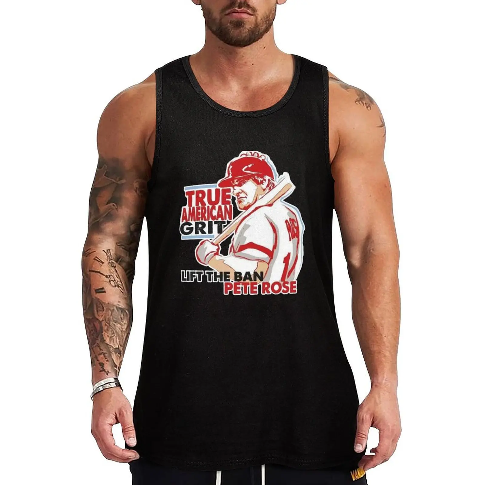 Pete Rose - Lift The Ban - Hall of Fame Tank Top Active Tank Top Lightweight Workout Gym Sleeveless