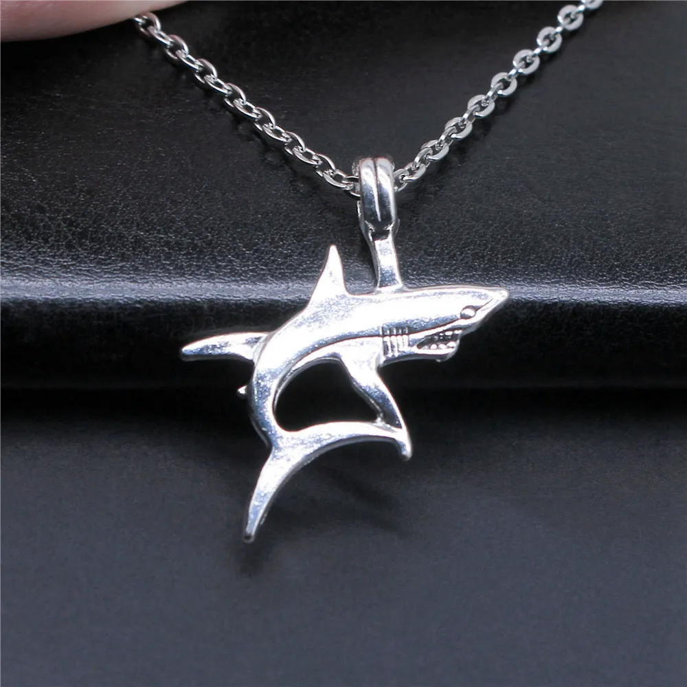 New In Mermaid Dolphin Necklace On The Neck 43Cm Chain Men'S Jewelry Biz Things