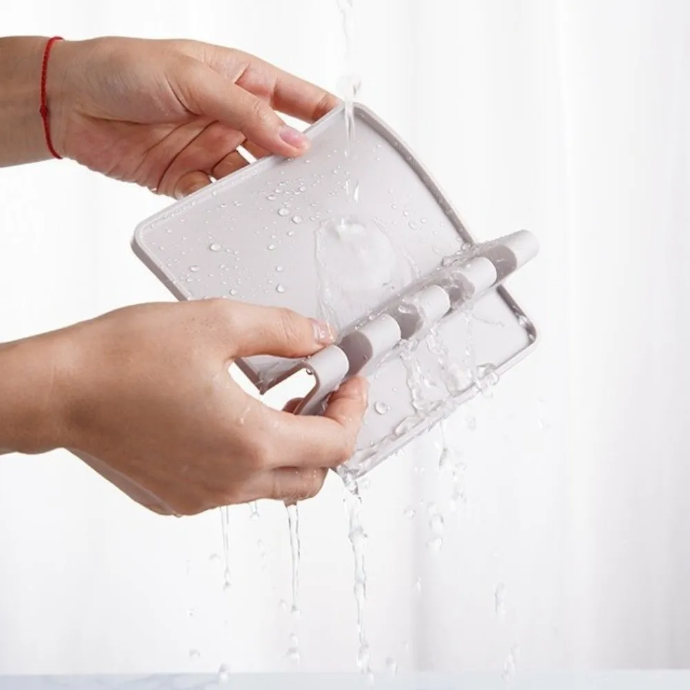 

Utensil Holder Silicone Kitchen Utensil Rack Non-Slip Heat-Resistant Spoon Shelf Drying Rack Chopsticks Holder Tableware Drying