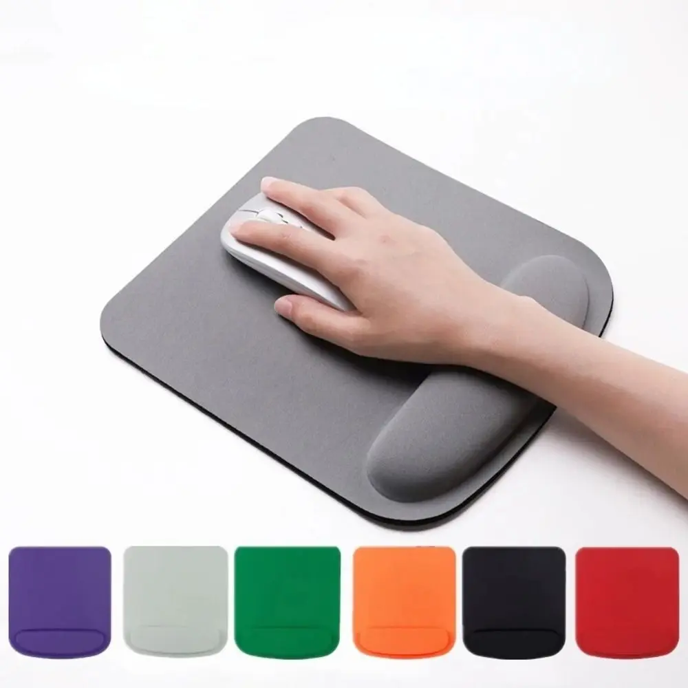 Simple EVA Wrist Rest Mouse Pad Thick Sponge Solid Color Ergonomic Mouse Mat Office Accessories Desk Mouse Pad