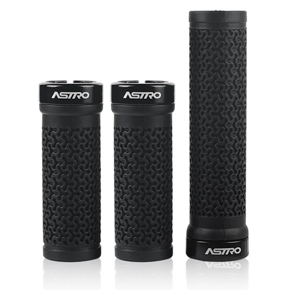 1 Pair Bicycle Handle Soft Rubber Mountain Bike Grips Lock On Bicycle Handle Grips Shock-absorption Bike Handlebar Grips view 3
