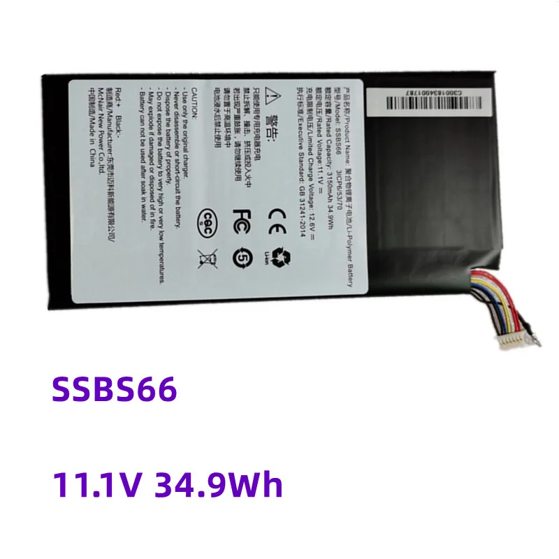 

34.9Wh SSBS66 Laptop Battery For Hasee NX300L-3S1P X4-SL5T1 X4-SL5S1 X4-KL7S1 HL401 Maibenben Jinmai 4 Haier S310 ICP595370P-3S