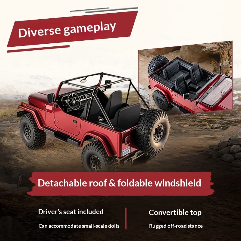 FMS 1:10 Explorer RC Crawler 4WD Simulation Off-Road Rock Climbing Car RTR Ready To Run Electric Hobby Model Toy Halloween Gift