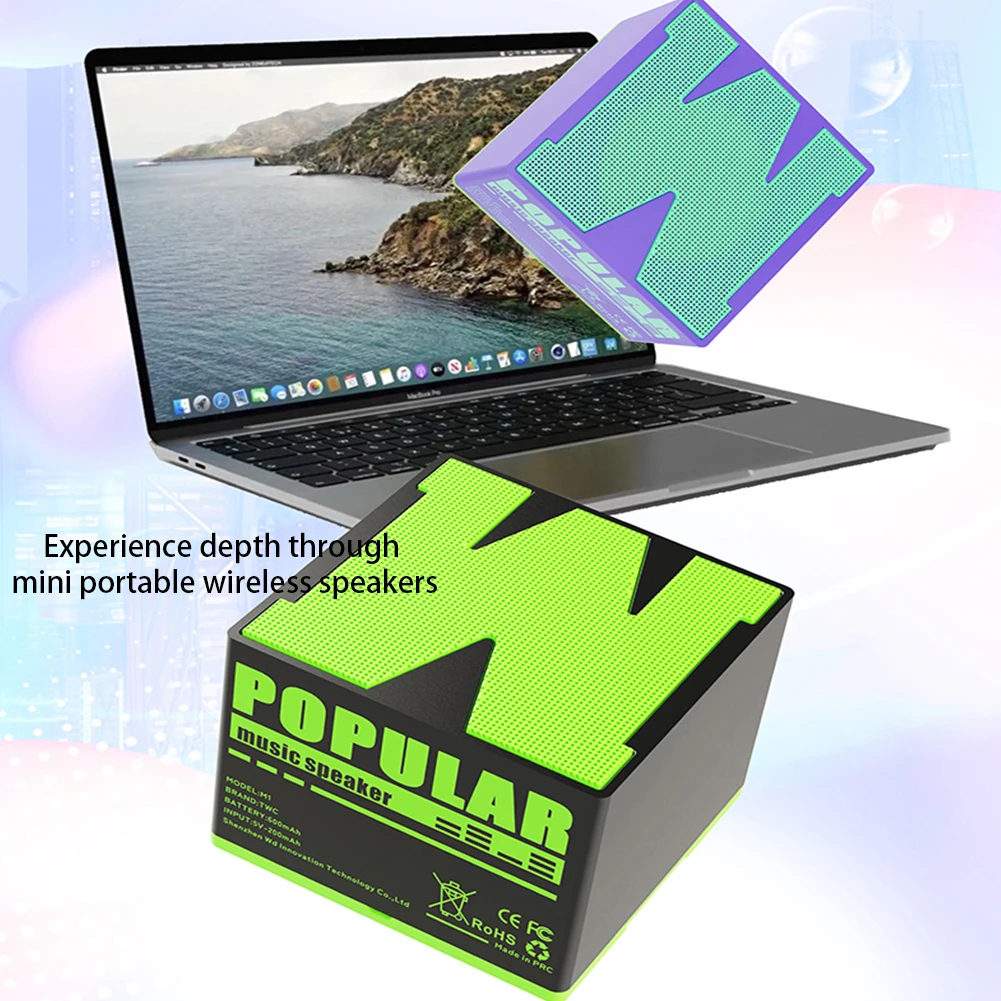 M1 Wireless Bluetooth Speakers Mini Audio Portable Speaker HIFI Small Portable Speaker Hands-Free Call Outdoor Sound Box Player