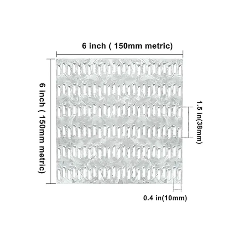 10Pcs Truss Plates 6x6 Pronged Truss Mending Plate with Nail Teeth, Steel Mounting Brackets for Roofing Wood Connector