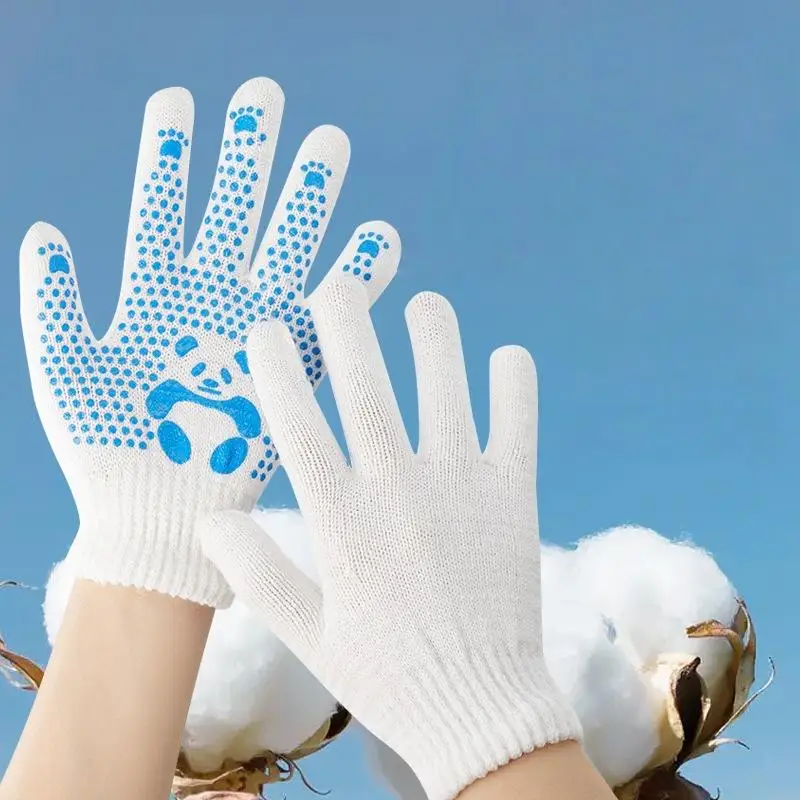 【IIOO】1pair Mittens Children Gloves Non-Slip Breathable Children Work Gloves Animal Pattern Hand Protectors Gardening Gloves
