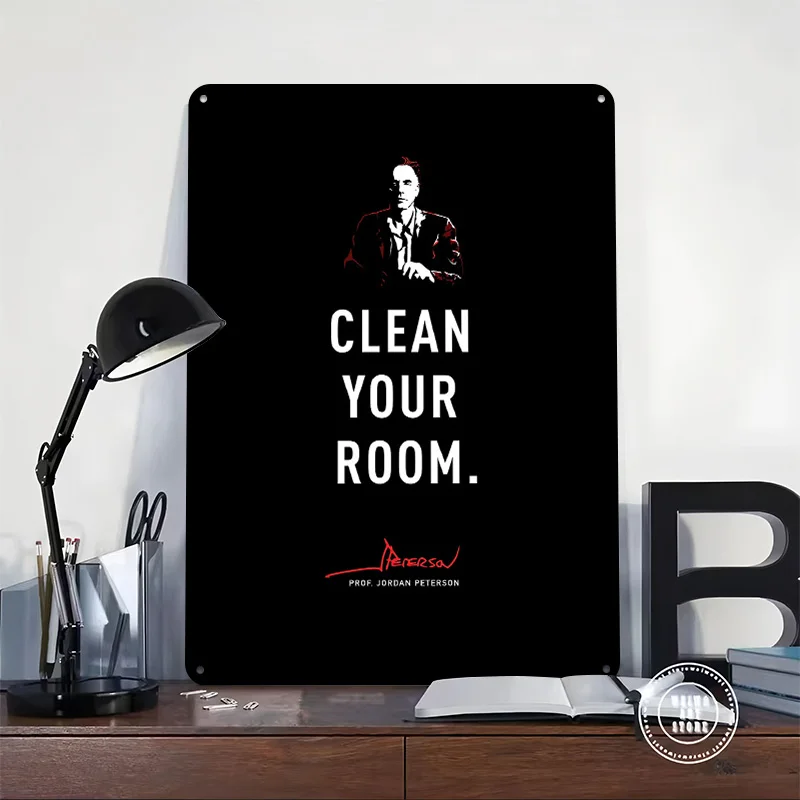 Jordan Peterson Motivation Poster Customized Vintage Metal Signs Wall Art Retro Tin Plaque for Custom Plate Home Decorations