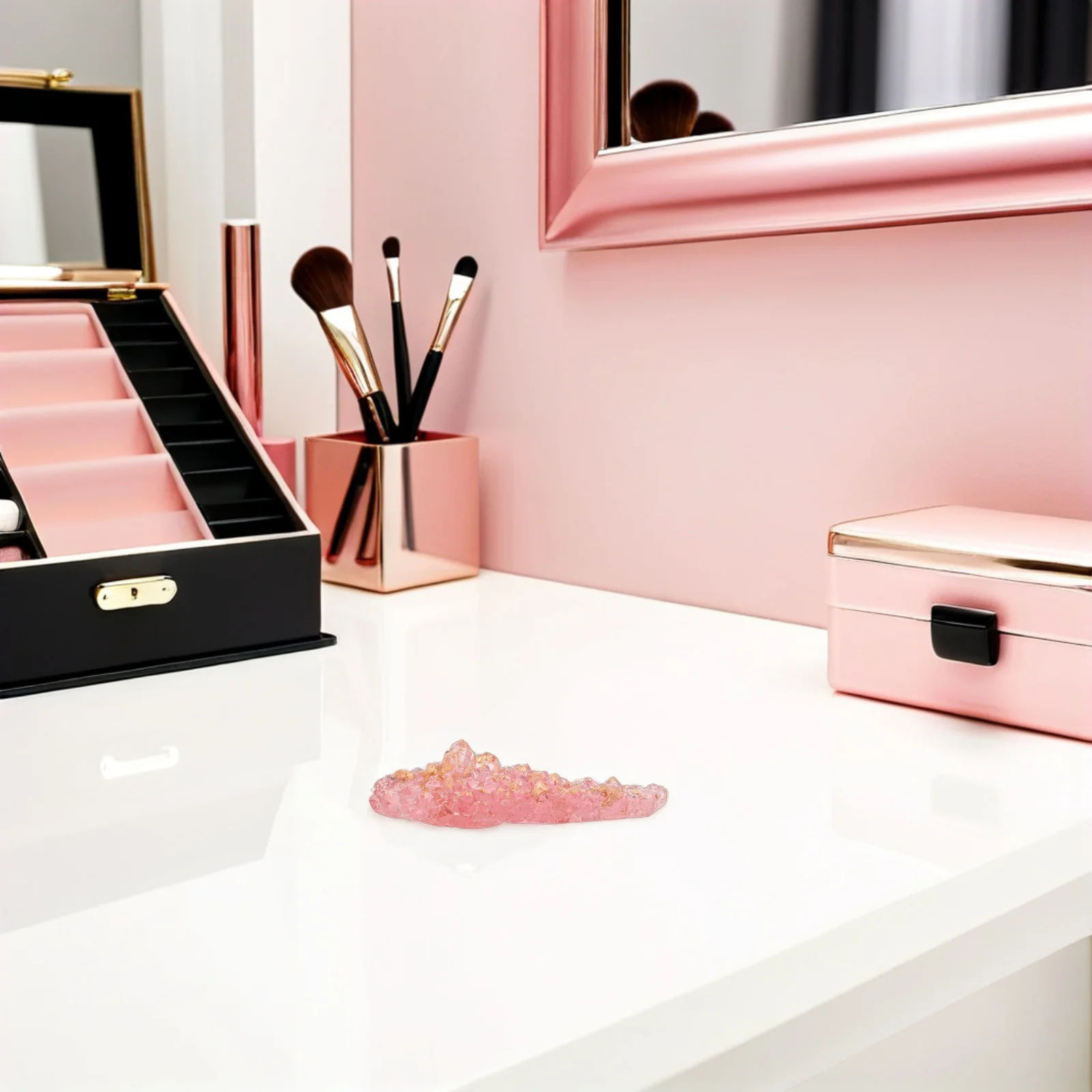 

3pcs Crystal Nail Pen Stand Transparent Brush Organizer Rack For Manicure Art Tools Storage Holder Nail Carving Pen Organizer