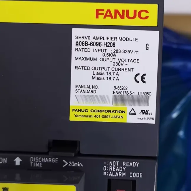 Servo Amplifier Module A06B-6096-H208 9.5KW