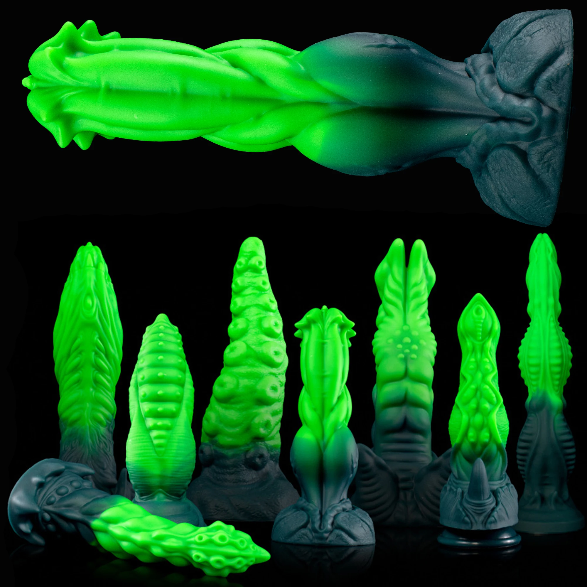 7 styles Huge Anal Plug Big Alien Butt Plug Fantasy Anal Dildo Anus Stimulator Adult Sex Toys suction cup Tentacle Ass Plug 18+